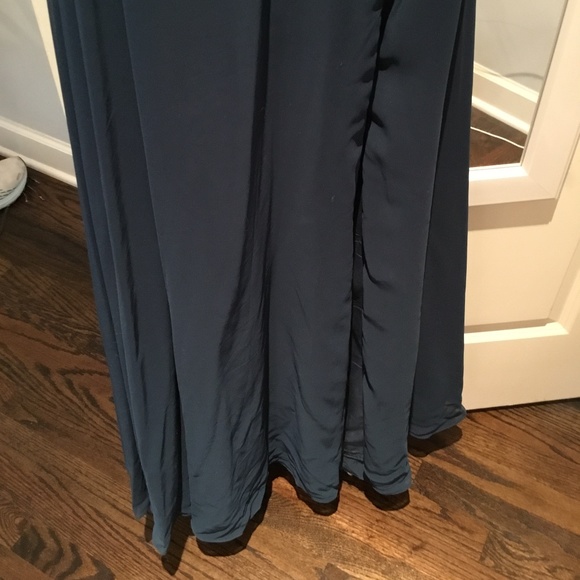Azazie Evaleen Bridesmaid dress, A6, Neptune/dark blue color - Picture 4 of 5